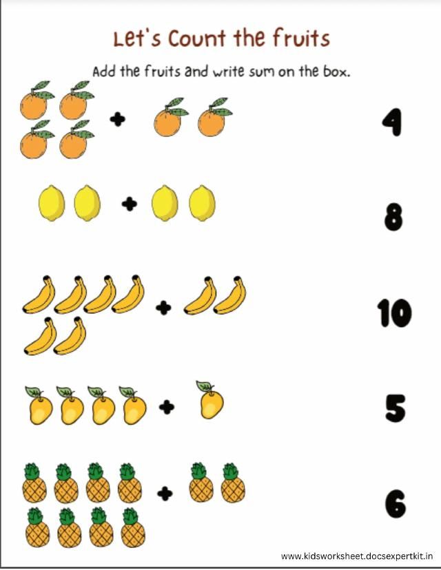 Count and Write worksheet 2