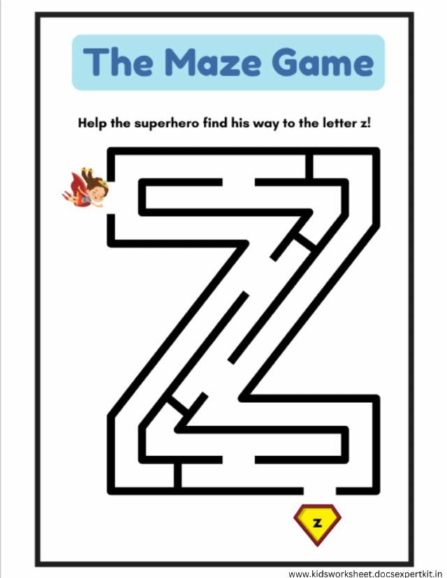 Maze Game worksheet 2