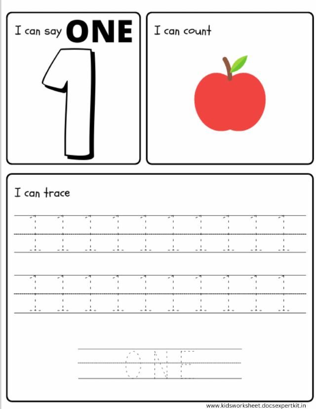 Learn Number worksheet 1