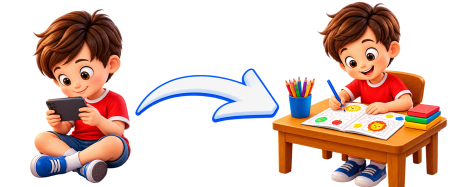 From phone screen to worksheet desk
