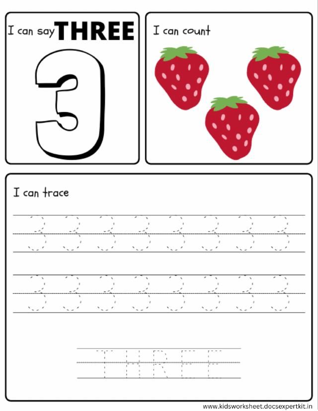 Learn Number worksheet 3